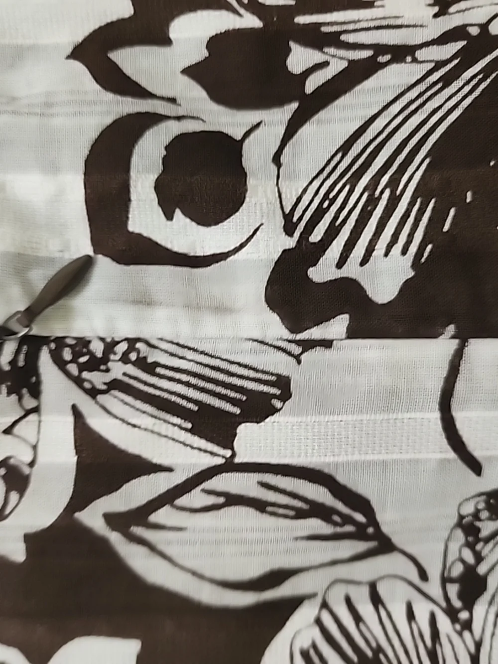 Robbie‎ Bee Dress Womens Size 6 Brown White Floral Sleeveless Pockets Lined